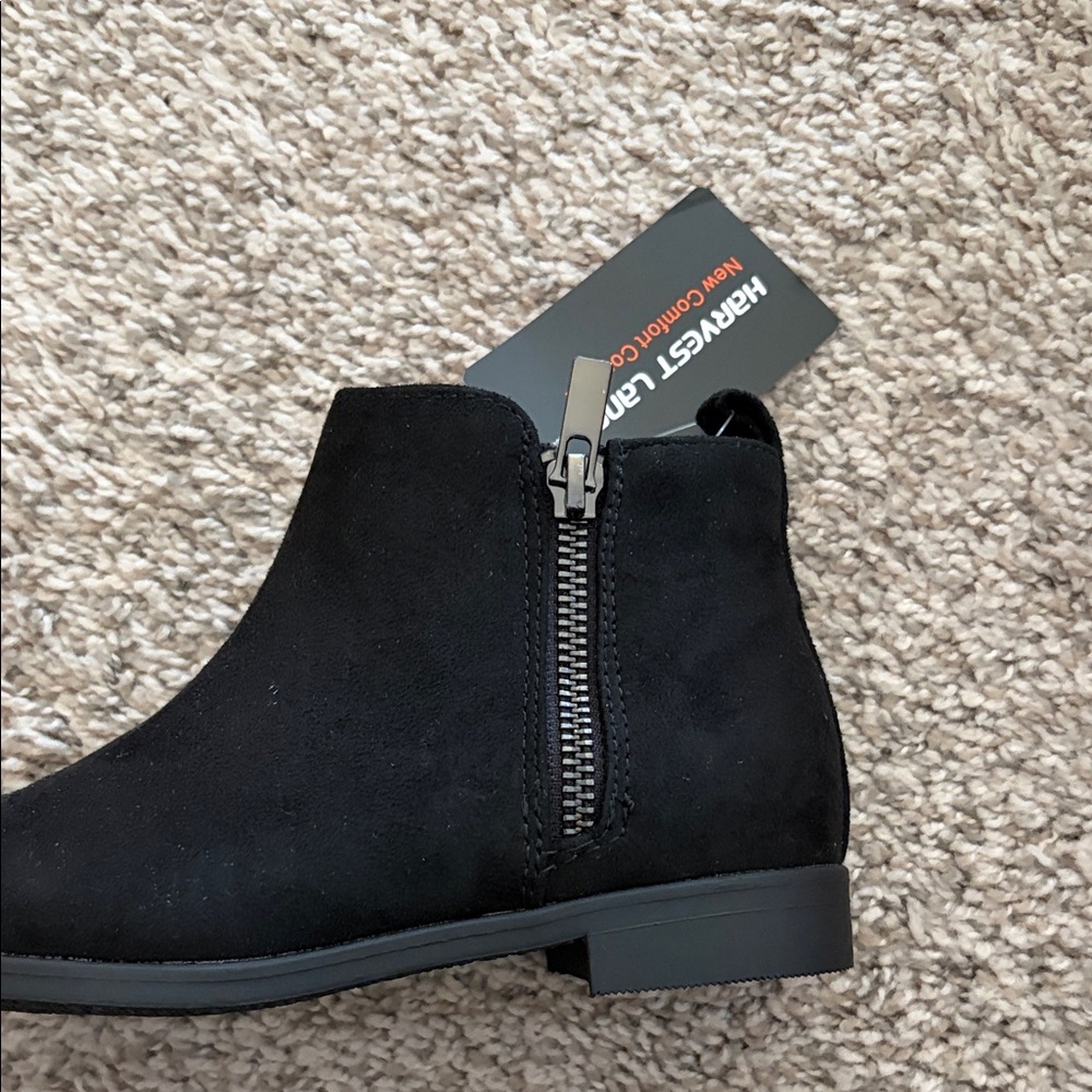 Sleek Black Ankle Boots by harvest land kids size 12